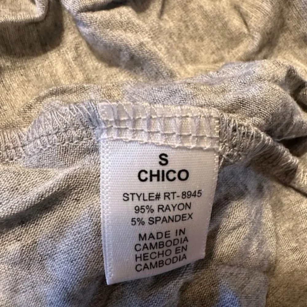 Grey Sharkbite Shirt  T1450     NWT Boutique - Picture 5 of 6